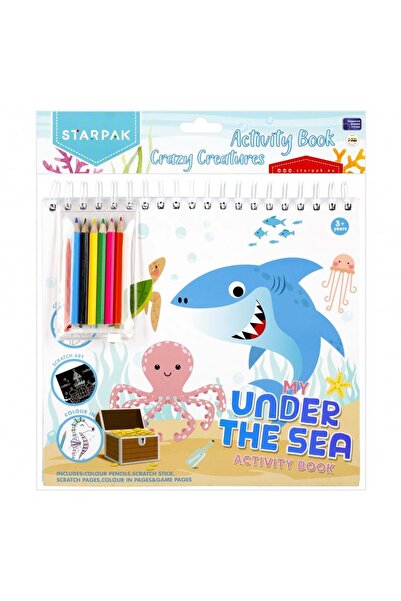 Starpak Set de activitati, Carte de colorat cu accesorii, Starpak, Under the Sea