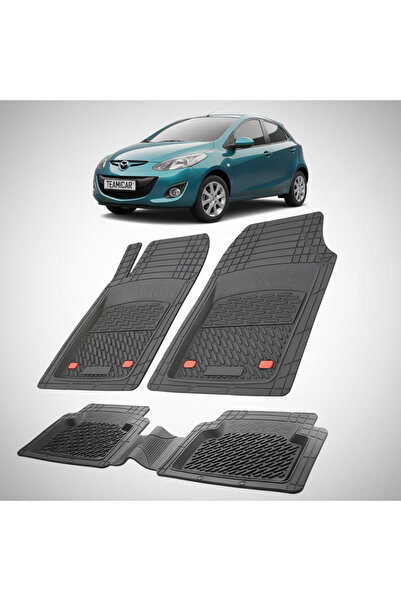 TEAMCAR Covorașe auto compatibile pentru Mazda 2 DE Facelift Hatchback cu 5 u...