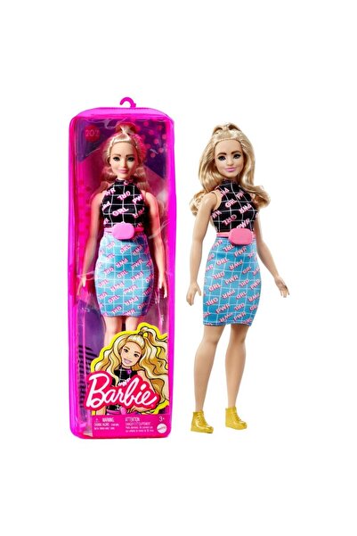 Barbie Κούκλα Fashionistas PWR GRL Ξανθιά, με στάμπα