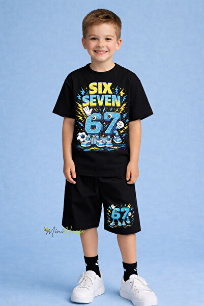 MiniHouse 67 Printed Shorts T-Shirt Set