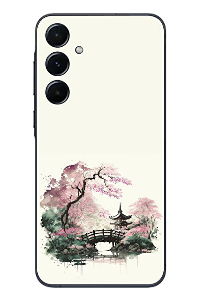Samsung Galaxy A55 Compatible Japanese Playground Printed Silicone Case