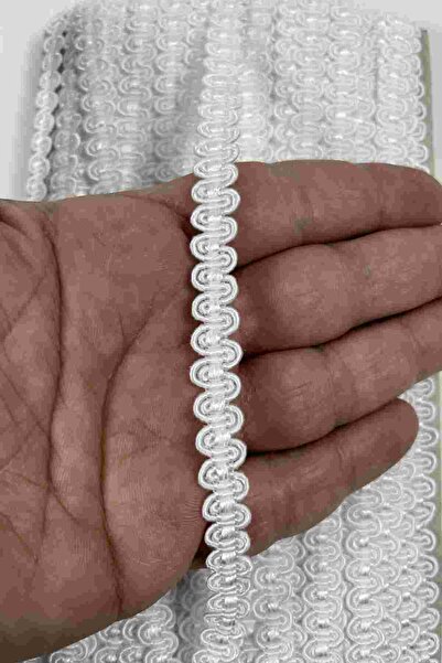 Hobigram White Nora Premium Chain Form Woven Decorative Ribbon – 5 Meters Spe...