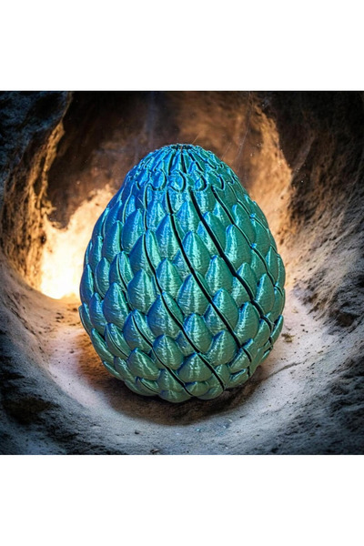 Mays3Dstudio 3D Baskı Hareketli Ejderha Yumurtası Fantastik Dekoratif Figür