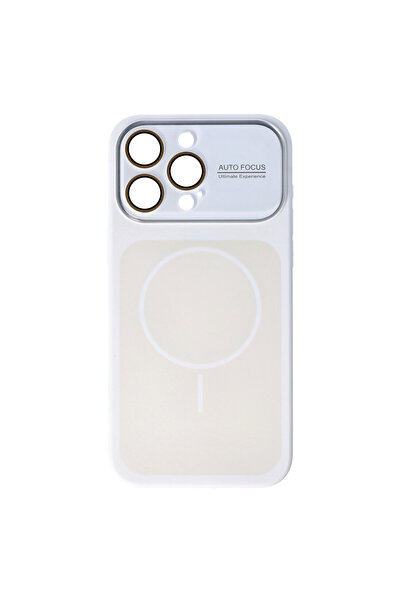 SEP Husa Silicon Magsafe Camera Shield Apple iPhone 15 Pro Max Alb