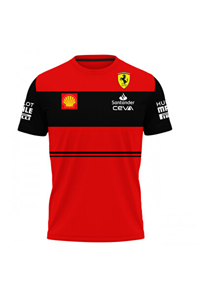 OEM Tricou barbati Ferrari F1 , maneca scurta multicolor D042
