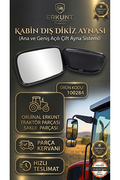 ERKUNT TRAKTÖR KABİN DIŞ DİKİZ AYNASI