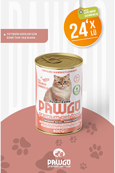 Avantaj Serisi | Somonlu | Yetişkin | Pate | Kedi Yaş Mama | 400g X 24