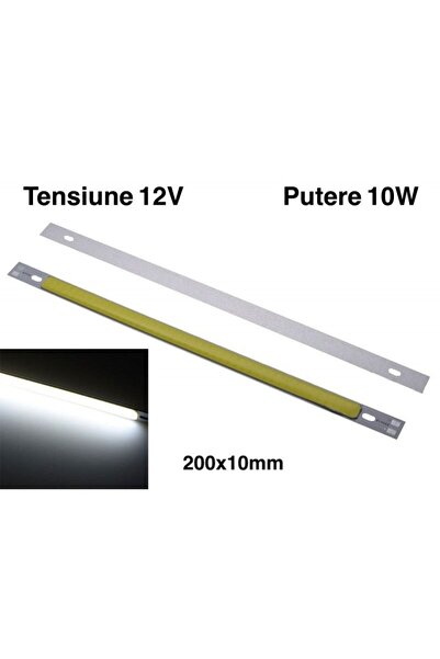 Stef's Cat Bară LED COB 200x10mm Alb-Rece