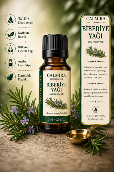 CALMİRA Biberiye yağı 10 ml. | Rosemary Oil | %100 Saf Essential Oil
