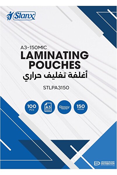 STANX Premium Laminating Pouches A3 (303 × 426 mm) – 150 MIC – Clear Thermal ...