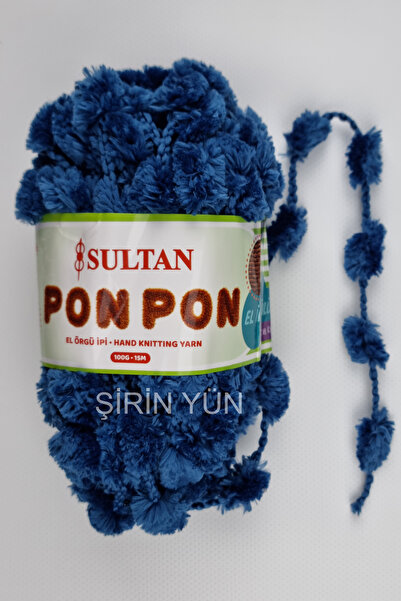Sultan Ponpon İp 100 Gram 15 Metre %100 Polyester Petrol 993