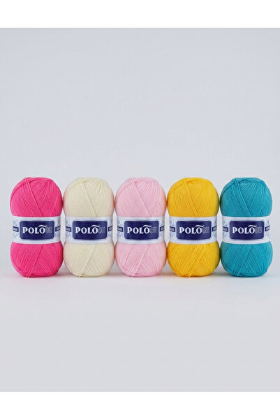 Blue Home Polo Lif İpi 5 Adet 100 Gram 100 Metre Karışık Renk