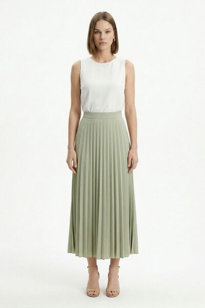 Serenity Pleated Long Skirt