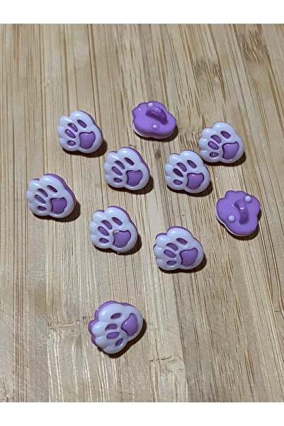 Lorin hobi Bottom-Mounted Pati Baby Button 13 mm 10 Pieces Lila