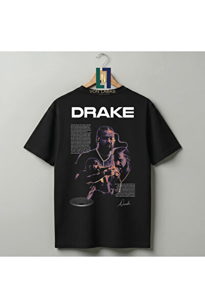 Grafftee Clothing تي شيرت دريك بتصميم خاص من القطن الفاخر للجنسين