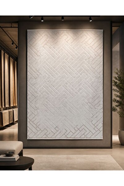 DMR Halıcılık Gabardin Moss Serisi 5006 Yumuşak Dokulu Makine Halısı Modern S...