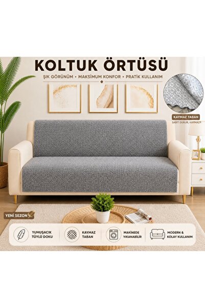 Moda miranda Kaymaz Koltuk Örtüsü – Yıkanabilir, Modern & Şık Tasarım