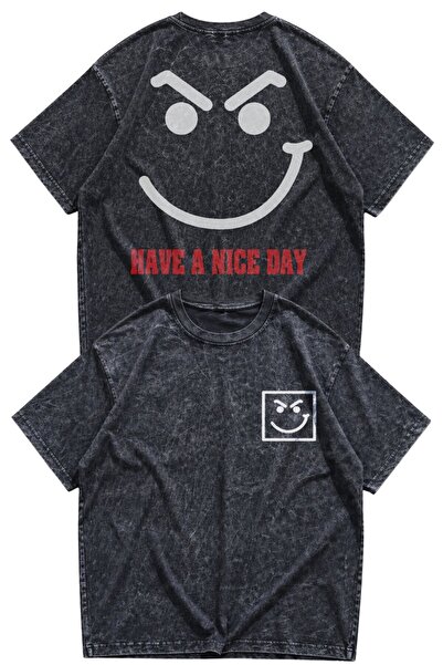 Fuddy Moda Unisex Oversize Bon Jovi Have a Nice Day Back Printed Washable Roc...