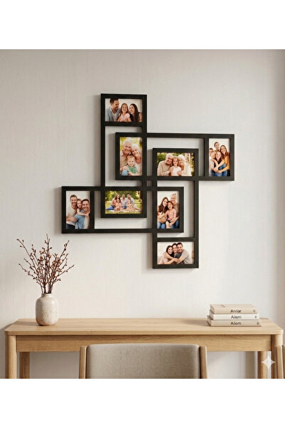 yucisaatleri Resim çerçevesi şık tasarım 8 adet fotoğraf yeri 10*15 resim içl...
