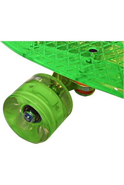 NAWADER Lighted Skateboard, Al-2025 - Transparent Light Green