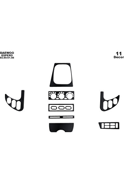 Marscockpitdesign Daewoo Espero Dashboard Trim 1995-1998 11 Pieces