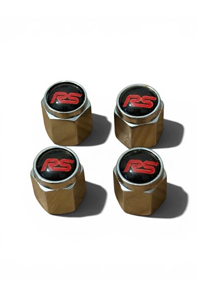 İKTUNING İK TUNING FORD RS LOGOLU 4 ADET METAL SİBOP KAPAK TAKIMI