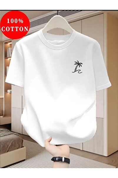 ELAN WEAR Oversize Printed Women'S/Men's Unisex White T-Shirt Cotton 1St Clas...
