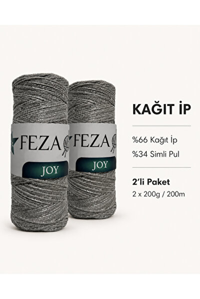 Feza Joy Simli Kağıt İp 200g 200m – Çanta, Sepet ve Aksesuar Yapımına Uygun E...