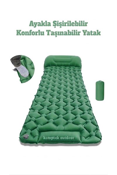 kamptek kamp teknolojisi Kamptek Outdoor Premium Ergonomik Şişme Kamp Matı – ...