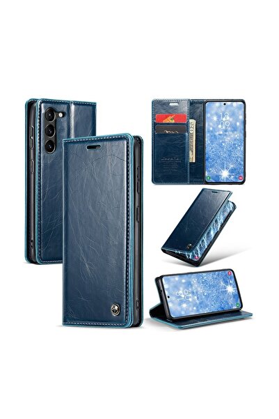 Caseme 003 Lite Leather Θήκη Βιβλίο Blue (Samsung Galaxy S24 5G)