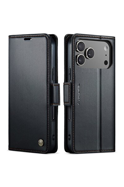 Caseme 023 Luminus Θήκη Πορτοφόλι Black (Apple iPhone 17 Pro Max)