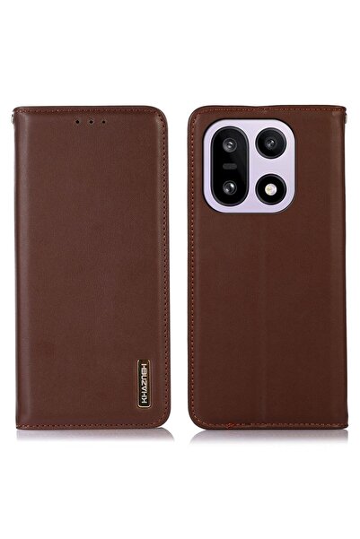KHAZNEH Δερμάτινη Θήκη Βιβλίο Brown (OnePlus 15 5G)