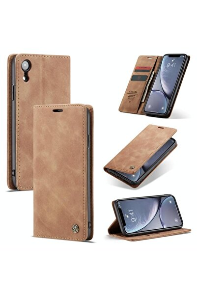 Caseme 013 Retro Θήκη Βιβλίο Brown (Apple iPhone Xr)