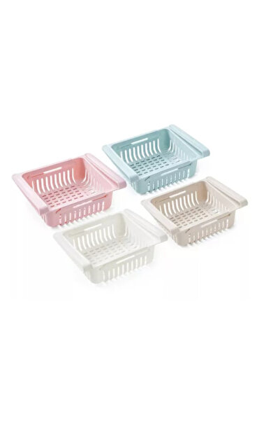 unbranded Set of 4 FRIGIBOX refrigerator storage baskets, multicolor plastic,...