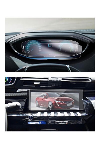 Glassmax Peugeot 508 Dijital Gösterge ve Multimedya Ekran Koruyucu Paketi - 9...