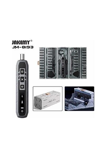 kızılelma teknik Jakemy JM-8193 Şarjlı Tornavida Takımı