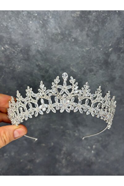 Hayalperest boncuk Coroană de mireasă elegantă cu zirconiu, accesoriu de păr ...