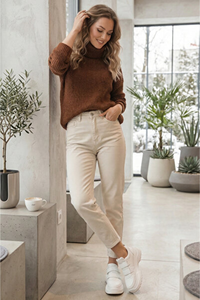 Genel Markalar Krem - Slim Kot Pantolon