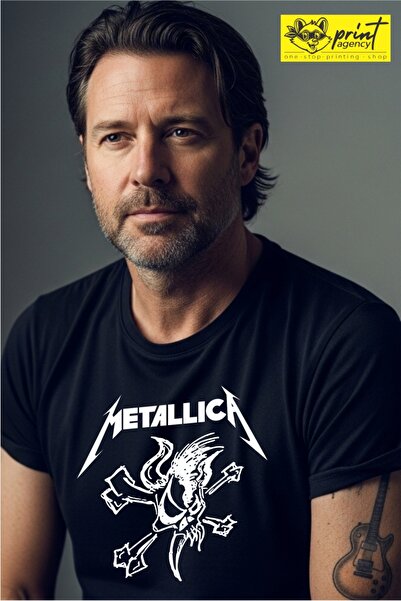 Malfini Tricou cu maneca scurta unisex Rock Metallica Head