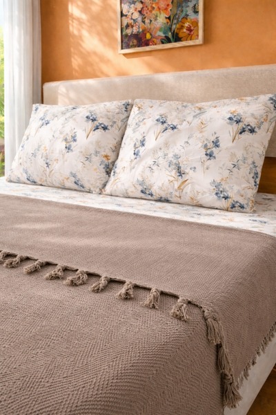 Bella Home Çift Kişilik Natural Pike Takımı | Doğal Dokulu, Hafif ve Nefes Al...