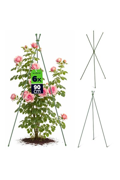 KADAX Țăruș conic de grădină, set de 3 piese, 90 cm, 6 bucăți.