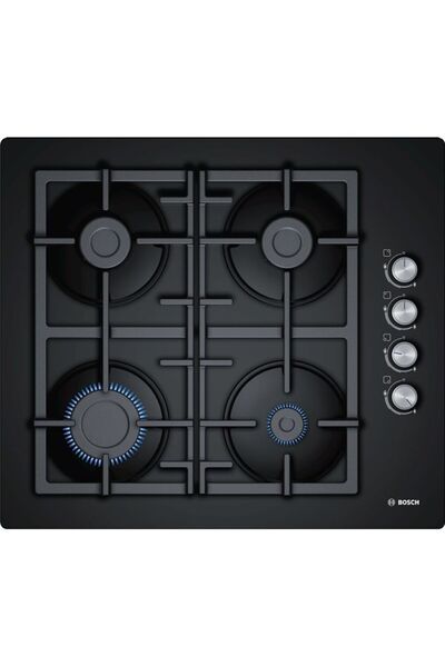 Bosch POP7C6O10O 4 Gözü Gazlı Siyah Cam Ankastre Ocak