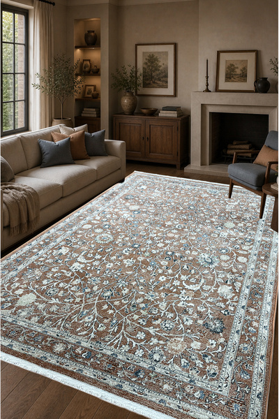 ünalcarpet 4 Metrekare -6 Metrekare Kalın Modern Dokuma Salon Oturma Odası Mu...