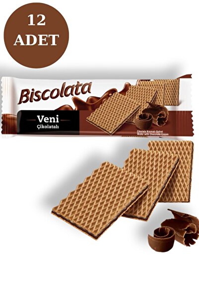 Şölen Biscolata Veni Çikolata Kremalı Gofret 50 Gr X 12'li Fırsat Paketi
