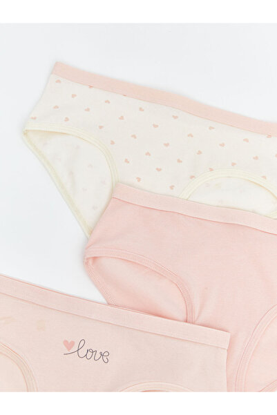 LC Waikiki Printed Girl's Panties 3-Piece