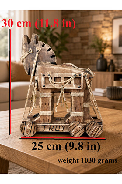 GÖKÇEN HOBİ Truva Atı El Yapımı 30 cm