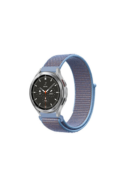 Generic Brand Watch 22mm Mesh Hook and Loop Strap (Not a Watch) - Blue