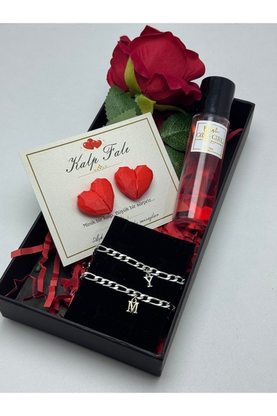VENTİ VENTİSCA Steel Letter Bracelet, Non-Fading Rose Fragrance, Broken Heart...