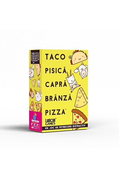 Blue Orange Taco Pisica Capra Branza Pizza, joc de petrecere, lb. romana