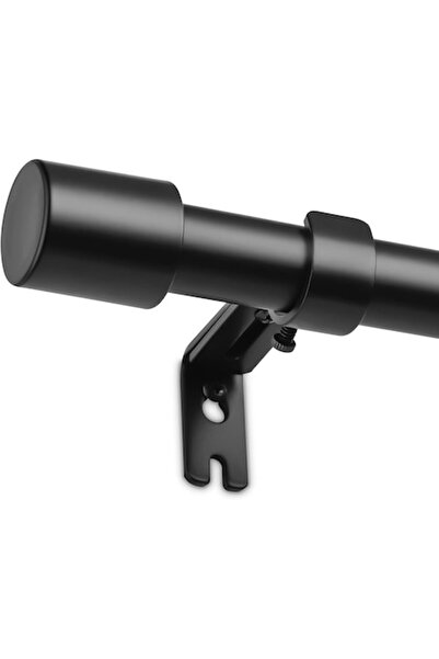 Zocipro Bară extensibilă pentru perdele și draperii, 76-228 cm, metal negru mat